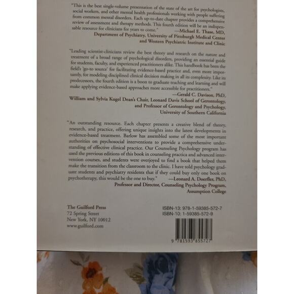 Clinical Handbook of Psychological Disorders: A Step-By-Step Treatment Manual - Picture 6 of 16